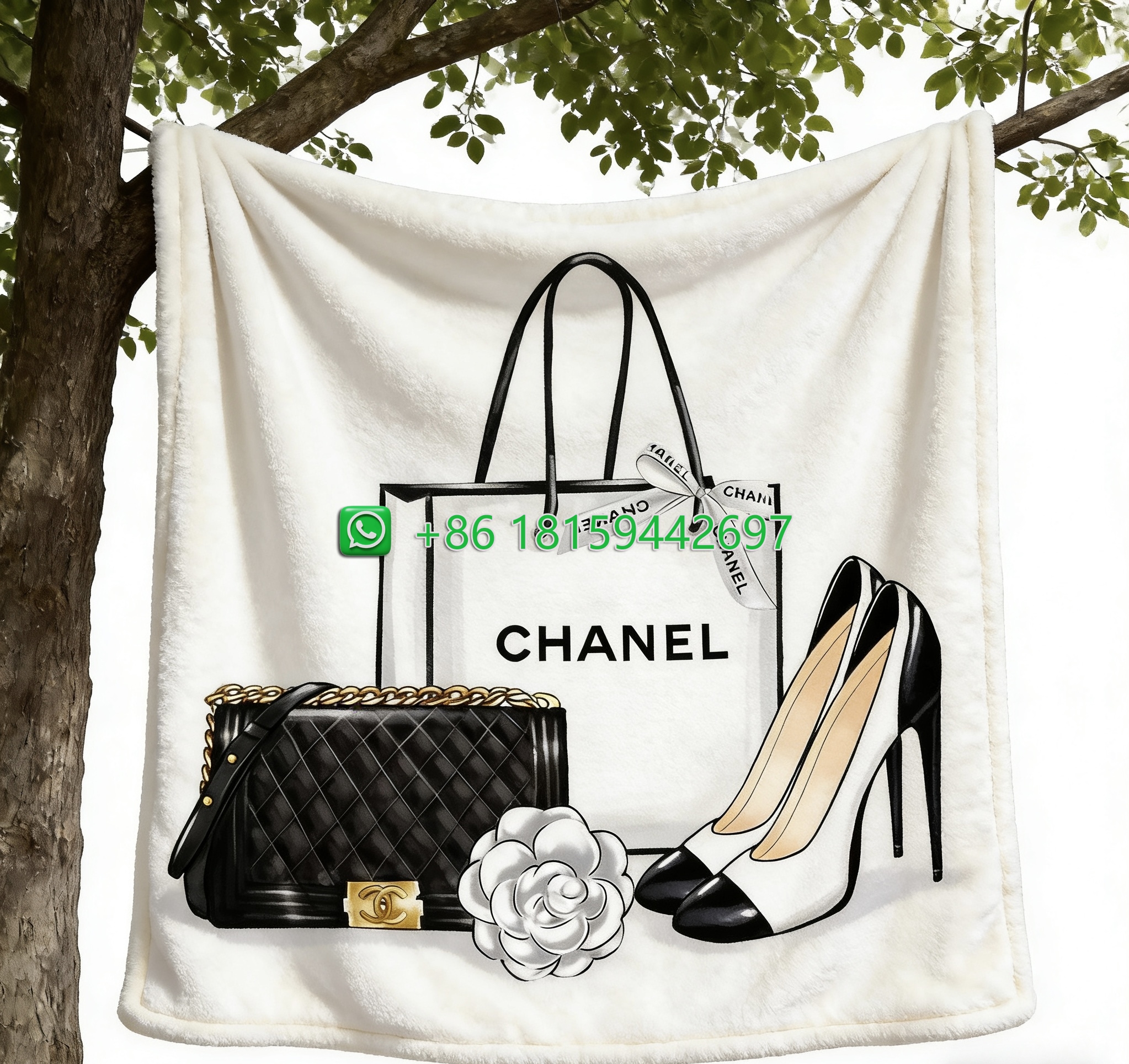 Chanel Throw Blankets